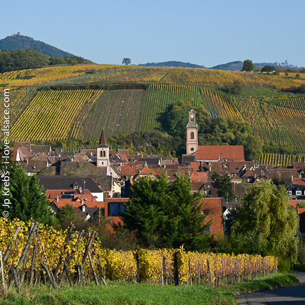 Riquewihr, perle du vignoble,  une demi-heure de route de La Vancelle